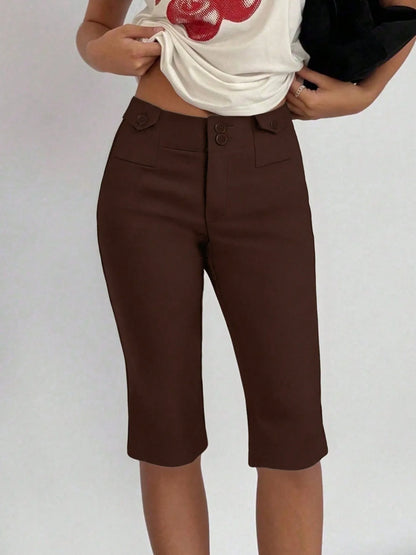 High-Waisted Shorts - Tigbul's Variety Fashion Shop