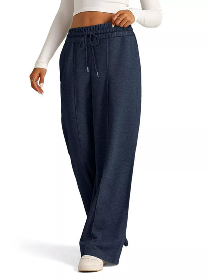 Wide Leg Drawstring Pants - Tigbul's Variety Fashion Shop
