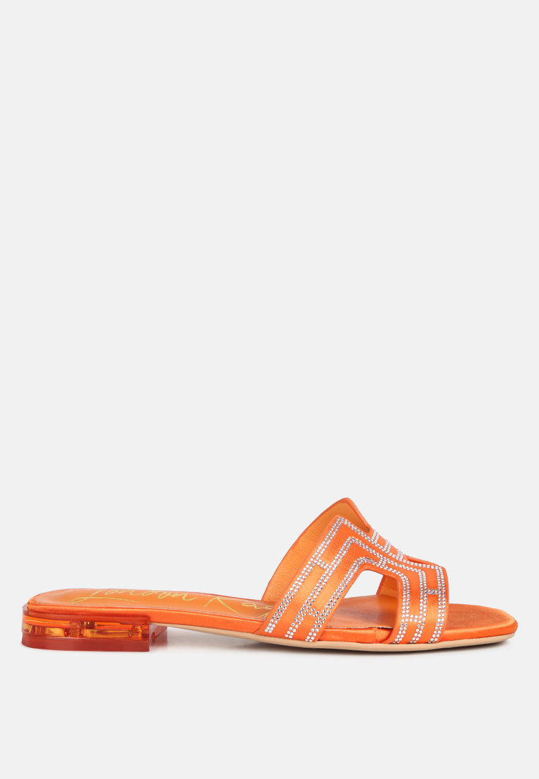 Big Money Low Stack Heel Embellished Sandals-0