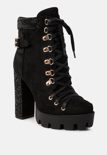 Birch Block Heeled Ankle Boots - Tigbul's Variety Fashion Shop