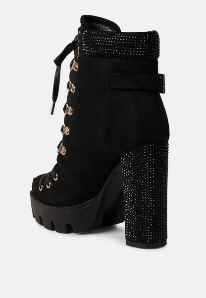 Birch Block Heeled Ankle Boots - Tigbul's Variety Fashion Shop