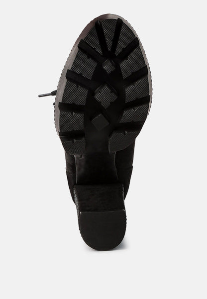Birch Block Heeled Ankle Boots - Tigbul's Variety Fashion Shop