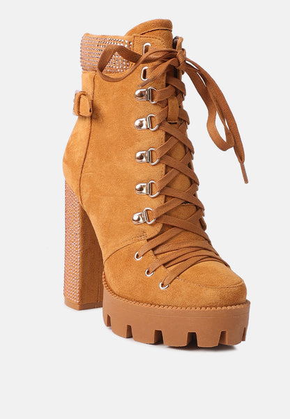 Birch Block Heeled Ankle Boots - Tigbul's Variety Fashion Shop