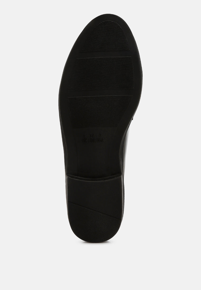 Semelle de Blaneth tassel loafers noirs, vue du dessous