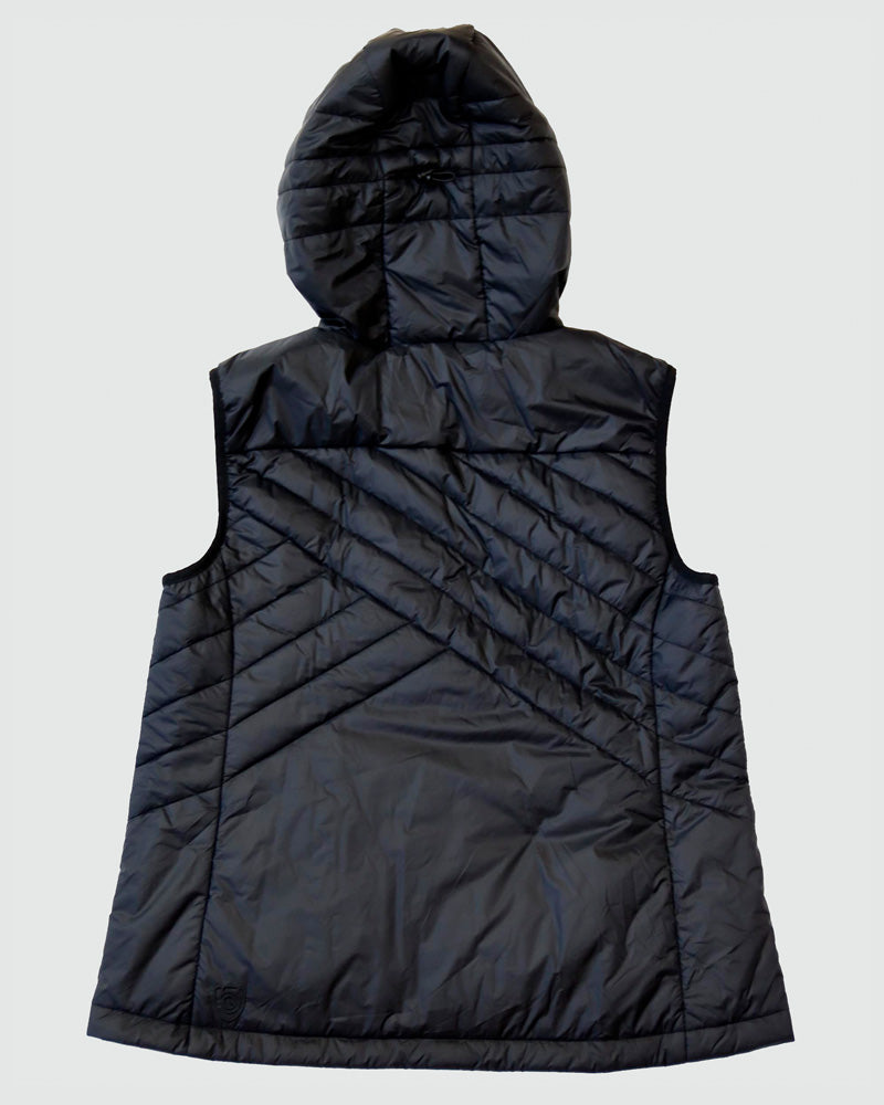 Powerstripe Eco-Friendly Down Hooded Vest - Tigbul's Variety Fashion Shop