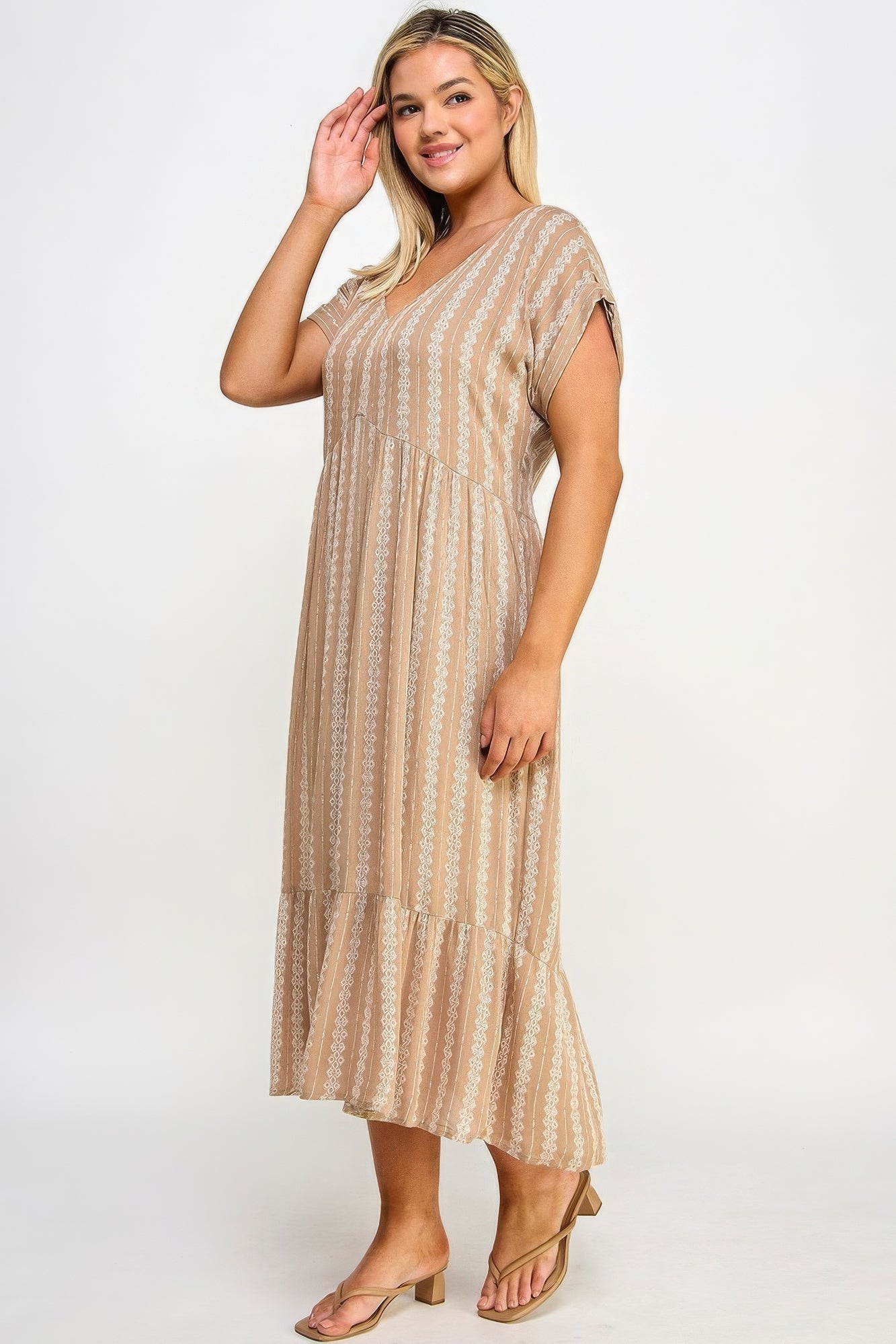 Boho Maxi Dress W/ Slip - Tigbul's Variety Fashion Shop
