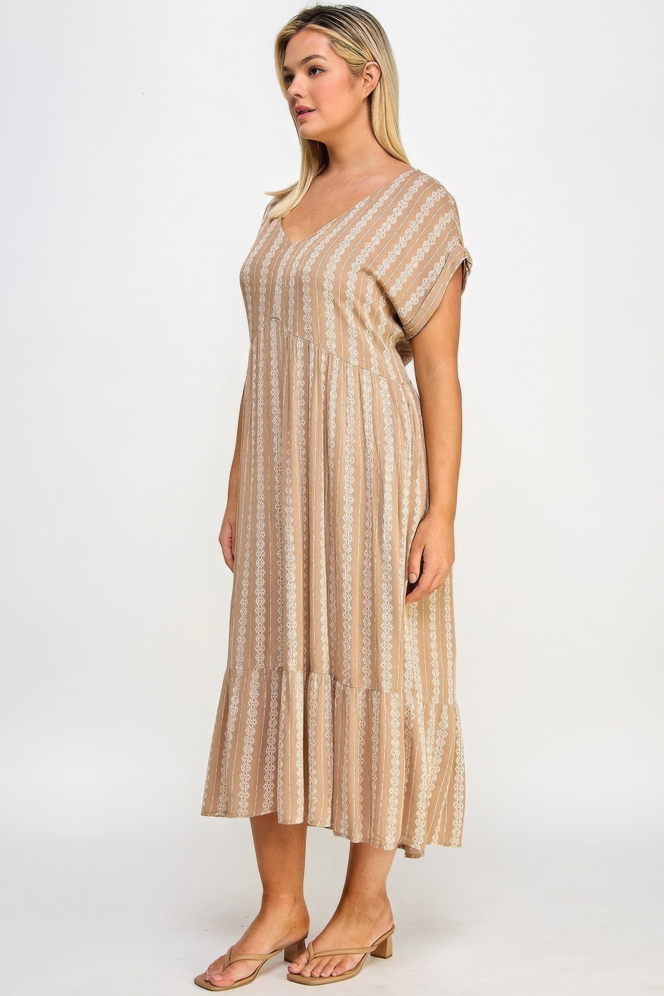 Boho Maxi Dress W/ Slip - Tigbul's Variety Fashion Shop