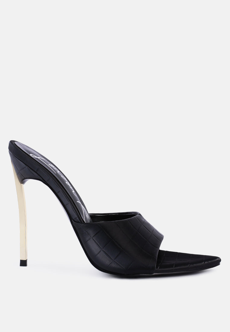 Bottoms Up Strappy Slip On Stiletto Heels - Tigbul's Variety Fashion Shop