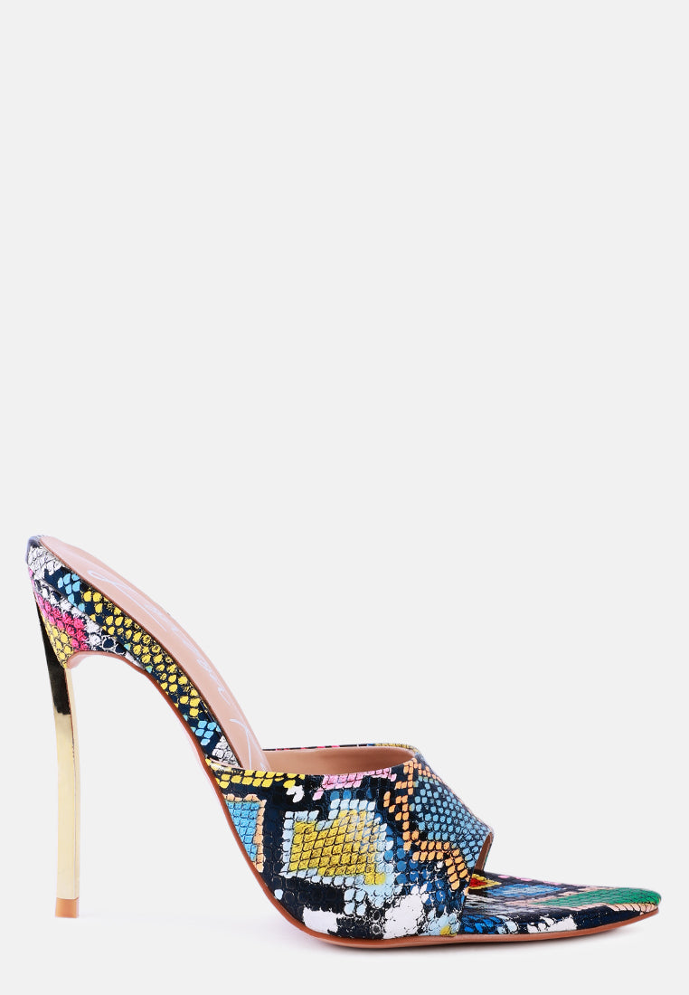 Bottoms Up Strappy Slip On Stiletto Heels - Tigbul's Variety Fashion Shop