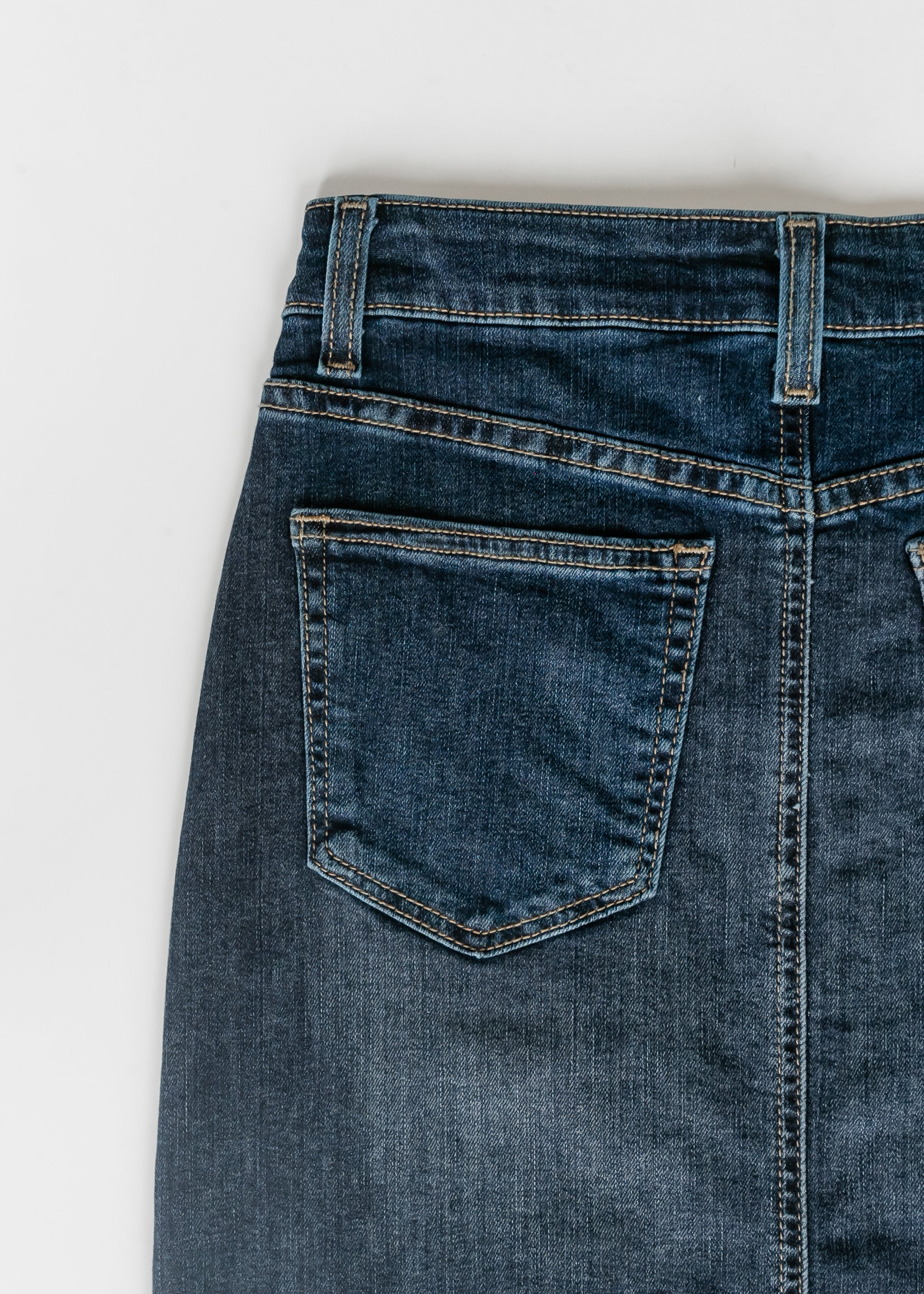 Bria Dark Wash Denim Maxi Skirt - FINAL SALE