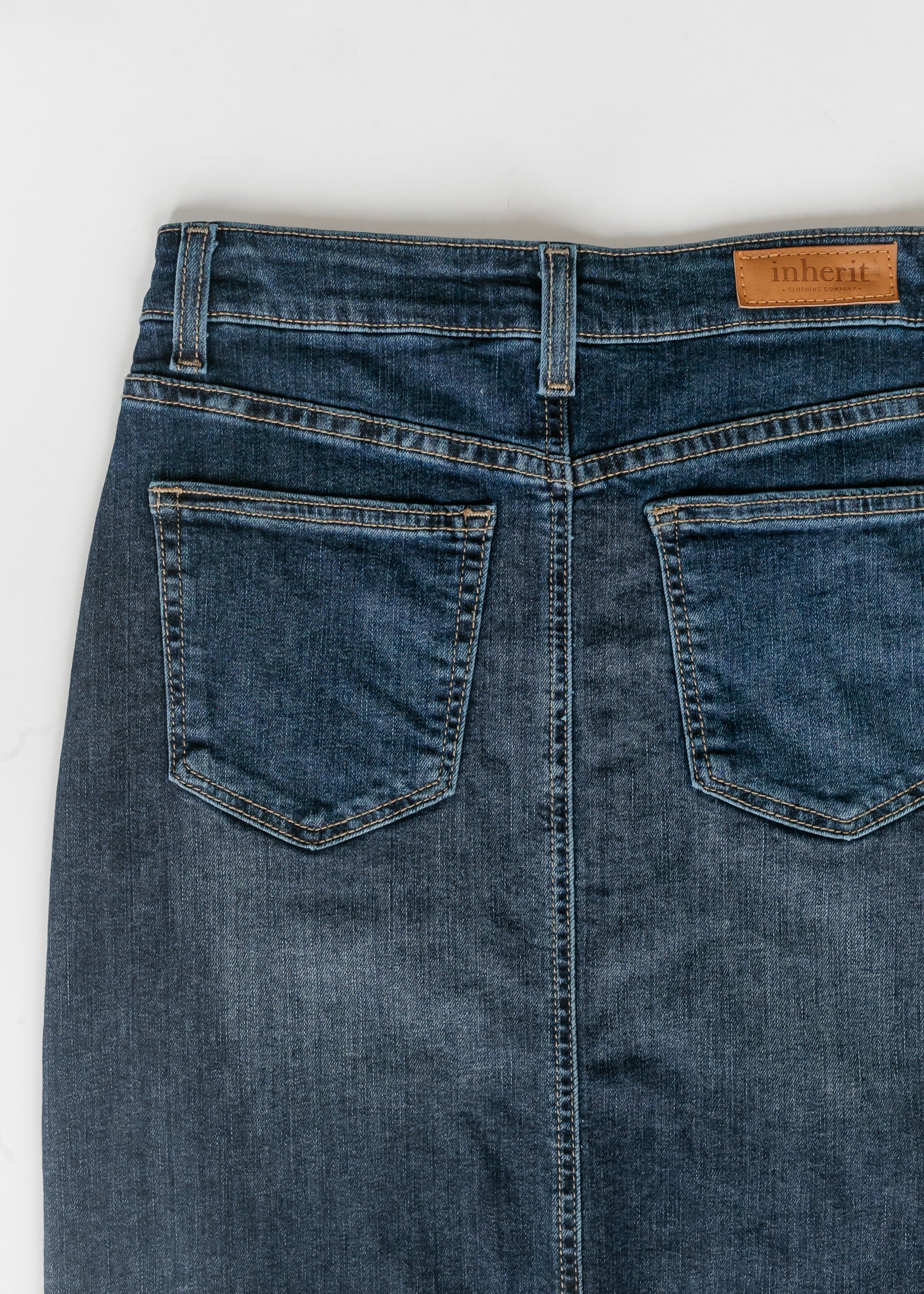 Bria Dark Wash Denim Maxi Skirt - FINAL SALE