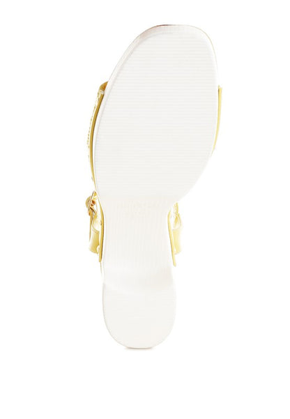 Mazaro Raffia Chunky Sandals - Tigbul's Variety Fashion Shop