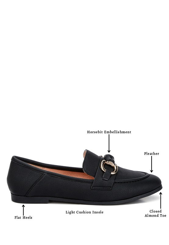 Asher Horsebit Embellished Raffia Loafers - Tigbuls Variety Fashion