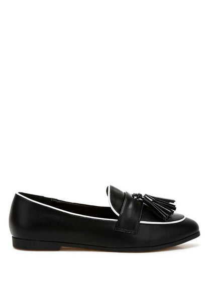 Mythos Dual Tone Tassel Loafers - Tigbul's Variety Fashion Shop