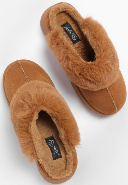Portho Faux Fur Slip Ons - Tigbul's Variety Fashion Shop