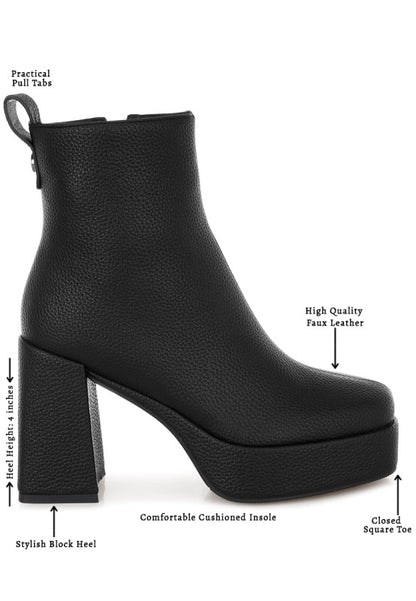 Poulin Faux Leather Chelsea Boots - Tigbul's Variety Fashion Shop
