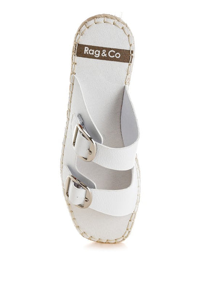 Palala Genuine Soft Leather Square Toe Espadrilles - Tigbul's Variety Fashion Shop