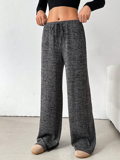 Striped Wide Leg Drawstring Pants - Tigbul's Variety Fashion Shop