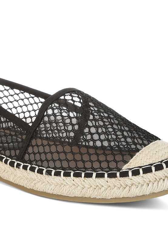 Manara Mesh Espadrille Loafers - Tigbul's Variety Fashion Shop