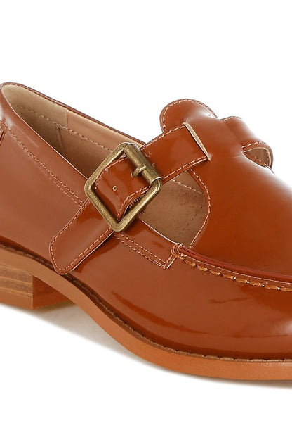Swenson Patent Pleather Mary Jane Loafers - Tigbul's Variety Fashion Shop