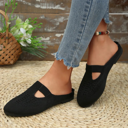 Round Toe Flat Slip-Ons - Tigbul's Variety Fashion Shop