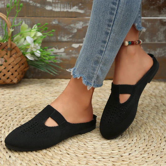 Round Toe Flat Slip-Ons - Tigbul's Variety Fashion Shop