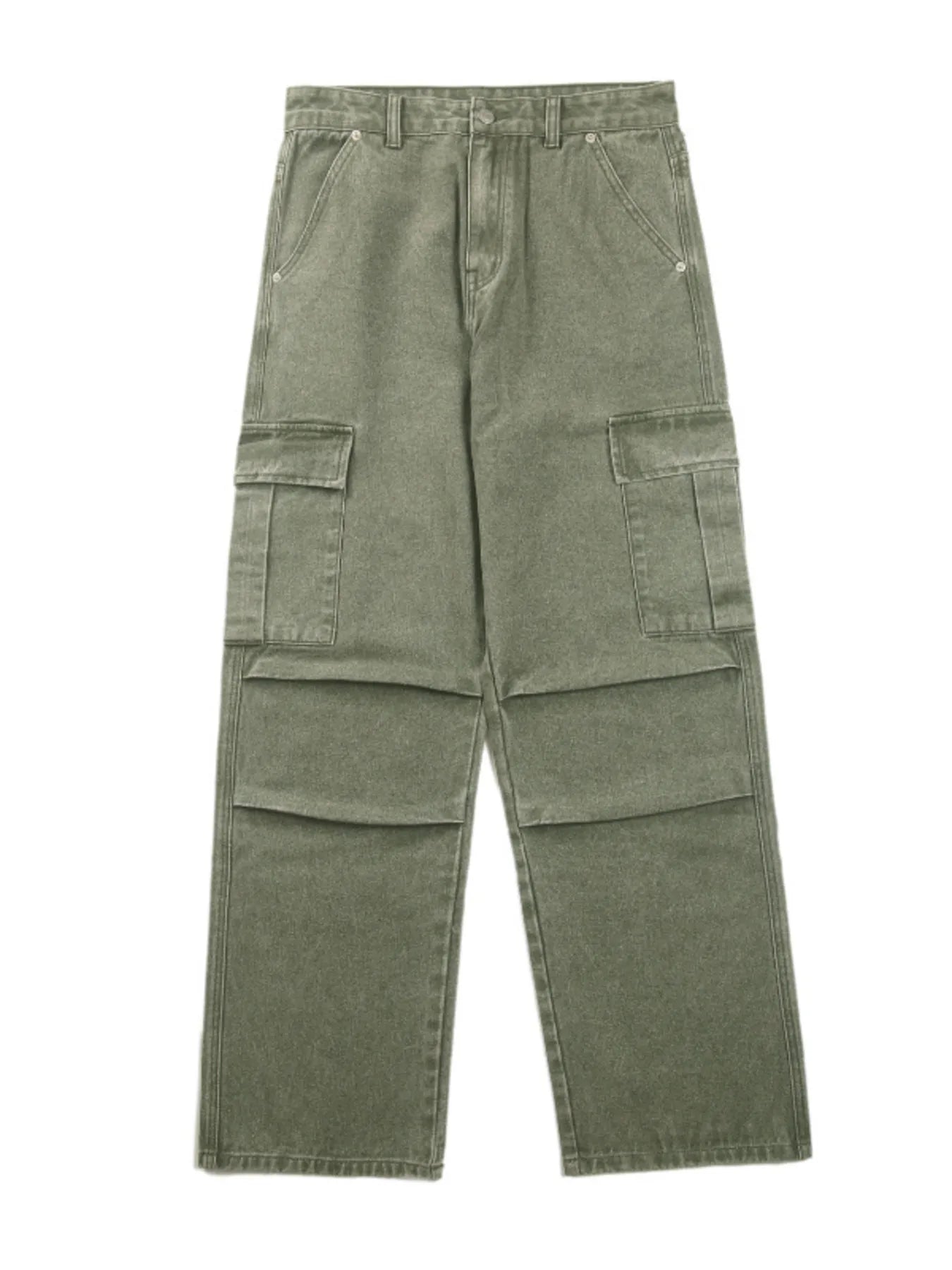 Men's Full Size Wide Leg Cargo Jeans Plus Size - Tigbul's Variety Fashion Shop