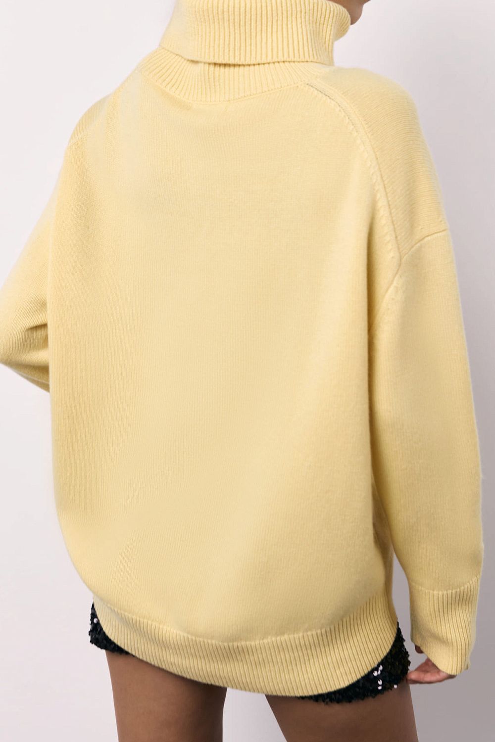 Basic Bae Turtleneck Long Sleeve Dropped Shoulder Sweater - Tigbul's Variety Fashion Shop