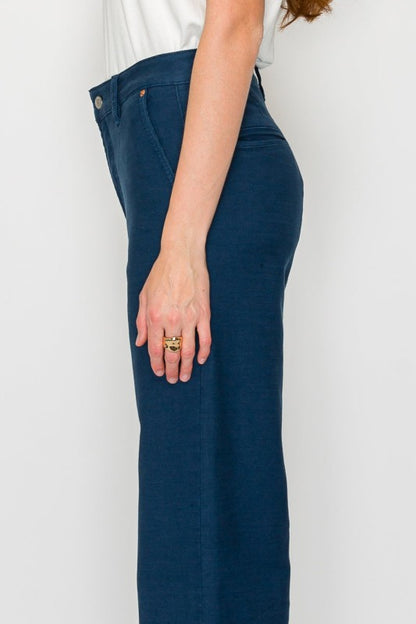 AT2112WDNV - TUMMY CONTROL HIGH RISE WIDE FLARE PF - Tigbul's Variety Fashion Shop