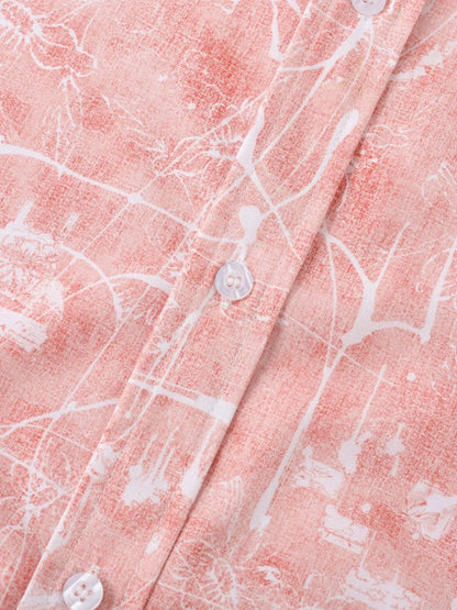Men's Printed Short Sleeve Button Down Shirt - Tigbul's Variety Fashion Shop