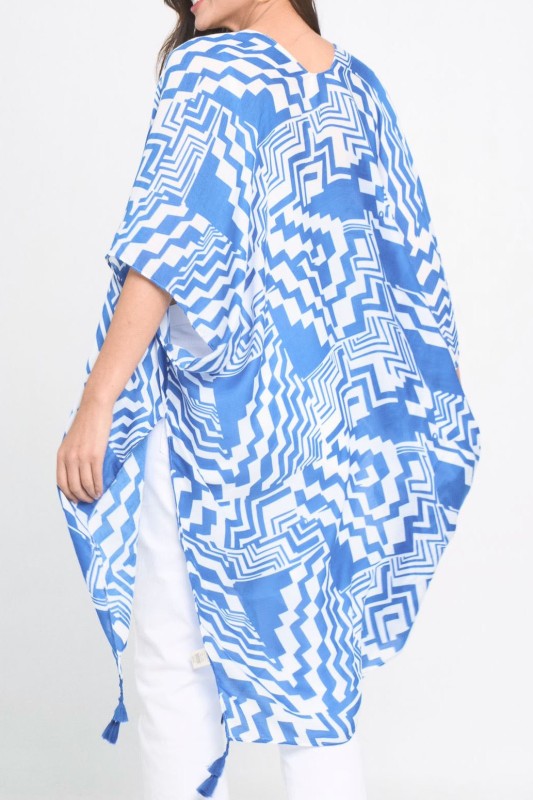 Geometric Art Kimono - Tigbul's Variety Fashion Shop