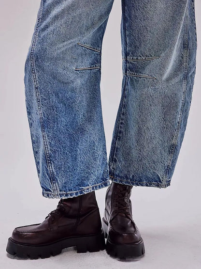 Wide Leg Relaxed Fit Jeans - Tigbul's Variety Fashion Shop