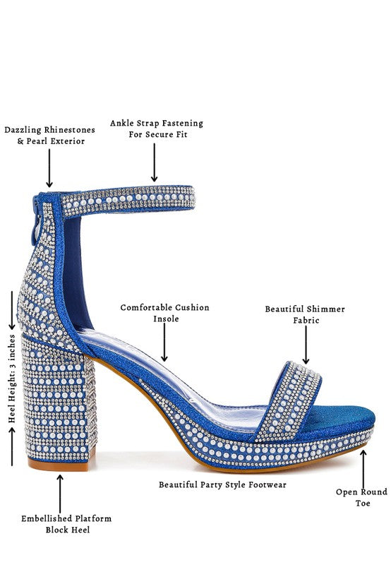 Mejuri Rhinestones And Pearl Embellished Sandals - Tigbul's Variety Fashion Shop