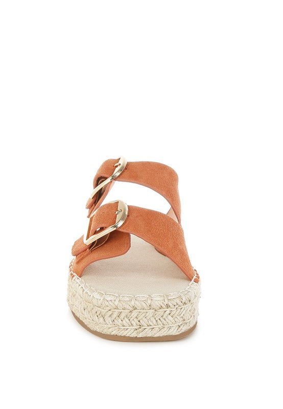 Kuopa Genuine Soft Leather Espadrille Flatform - Tigbul's Variety Fashion Shop