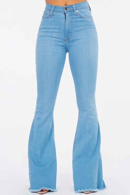 Bell Bottom Jean in Light Denim - Tigbuls Variety Fashion
