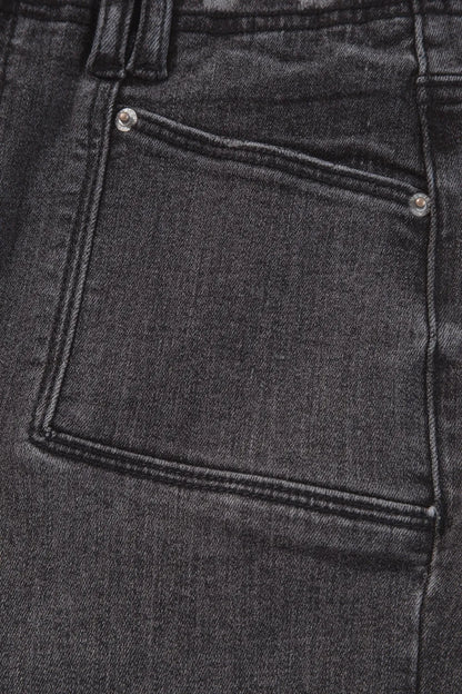 High-Waisted Wide-Leg Vintage Wash Jeans - Tigbul's Variety Fashion Shop