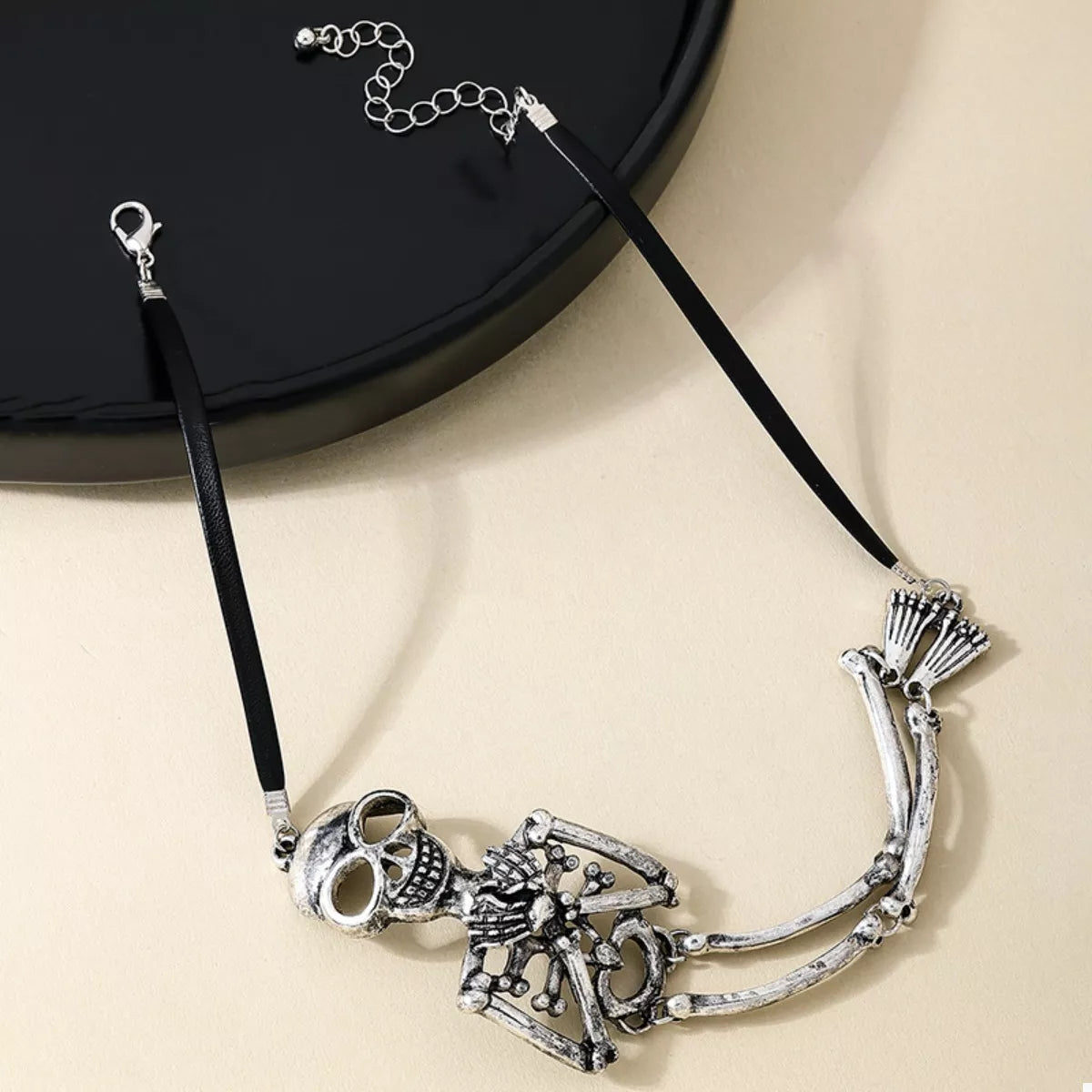 Alloy Skull Necklace and Bracelet Jewelry Set - Tigbul's Variety Fashion Shop