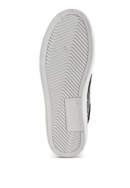 Cosmolight Glitter Faux Leather Sneakers - Tigbul's Variety Fashion Shop
