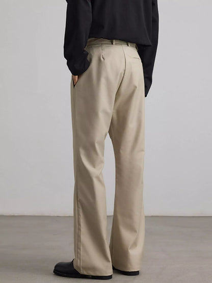 Men's Wide Leg Casual Pants - Tigbul's Variety Fashion Shop
