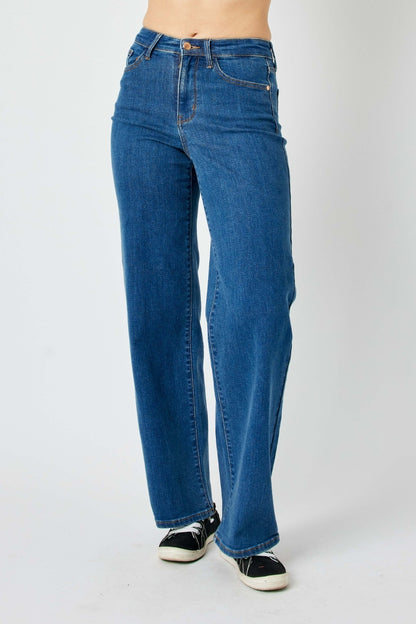 Judy Blue Full Size High Rise Straight Jeans - Tigbul's Variety Fashion Shop