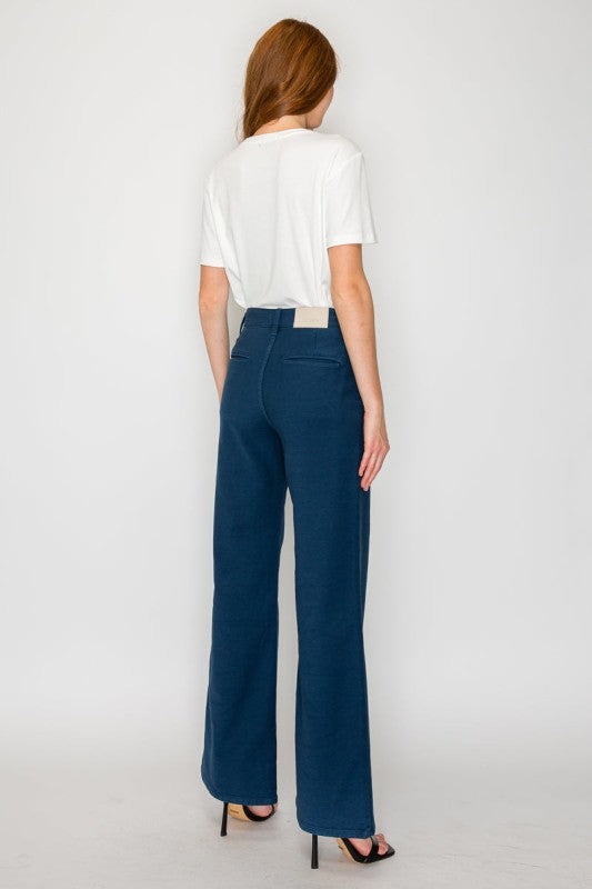 AT2112WDNV - TUMMY CONTROL HIGH RISE WIDE FLARE PF - Tigbul's Variety Fashion Shop