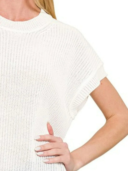 Zenana Oversized Crew Neck Sweater - Tigbul's Variety Fashion Shop
