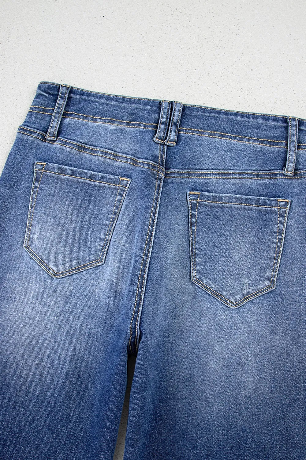 High-Waisted Wide-Leg Vintage Wash Jeans - Tigbul's Variety Fashion Shop