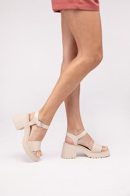 BOOMER-S Platform Heel Sandals - Tigbul's Variety Fashion Shop