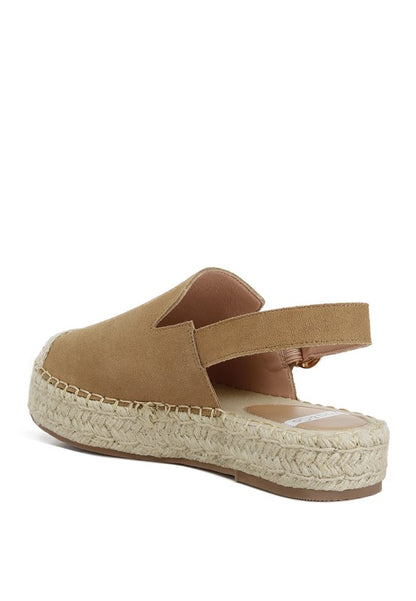 Affie Genuine Suede Slingback Strap Espadrilles - Tigbul's Variety Fashion Shop