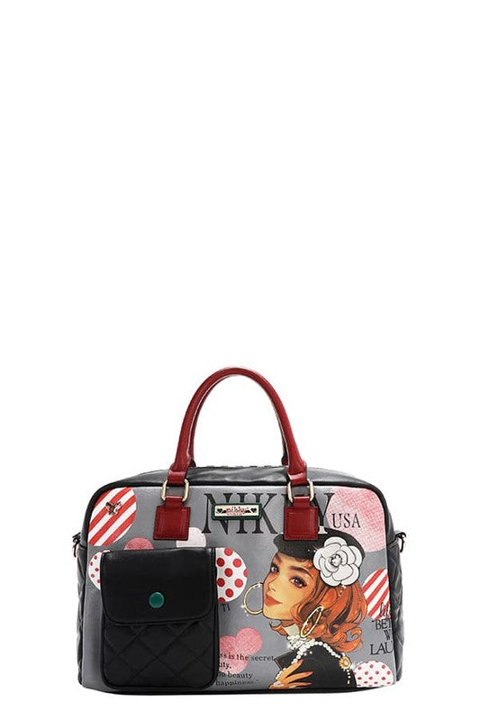 Nicole Lee USA Eco-Leather Boston Bag - Tigbul's Variety Fashion Shop