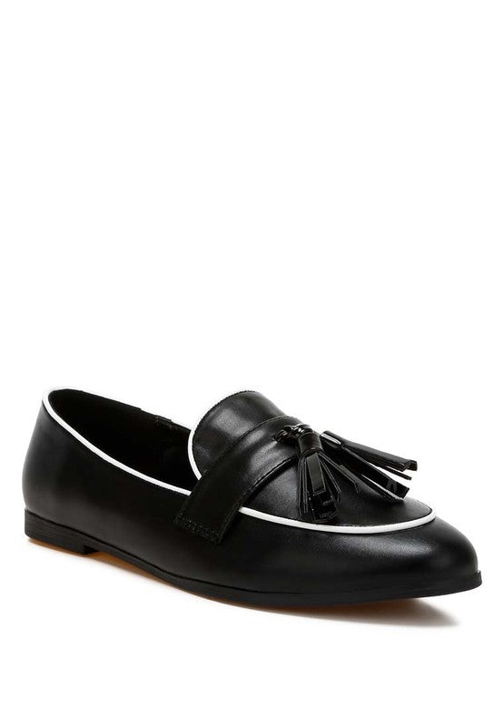 Mythos Dual Tone Tassel Loafers - Tigbul's Variety Fashion Shop