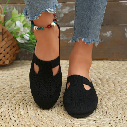 Round Toe Flat Slip-Ons - Tigbul's Variety Fashion Shop