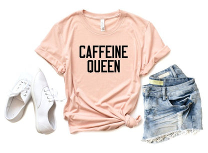 Caffeine Queen Crewneck Tee - Tigbul's Variety Fashion Shop