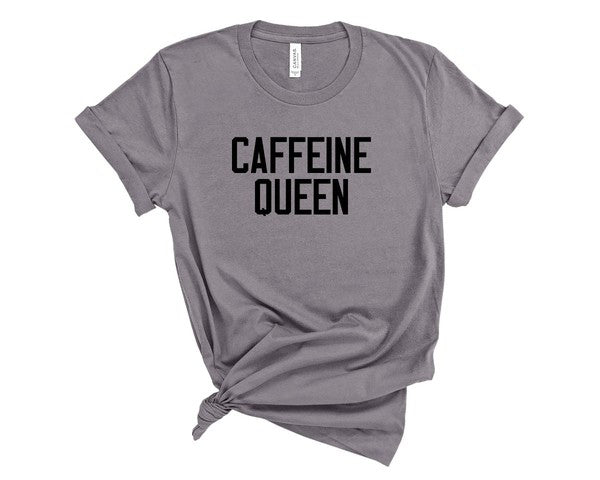 Caffeine Queen Crewneck Tee - Tigbul's Variety Fashion Shop